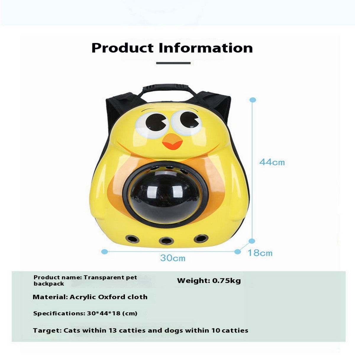 MeowPod Cartoon Pet Space Backpack_CWMM6847