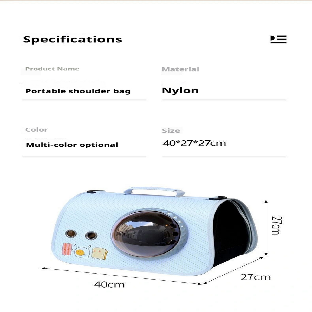 Pet Carrier Backpack Transparent Space Capsule Bag_CWMM6841