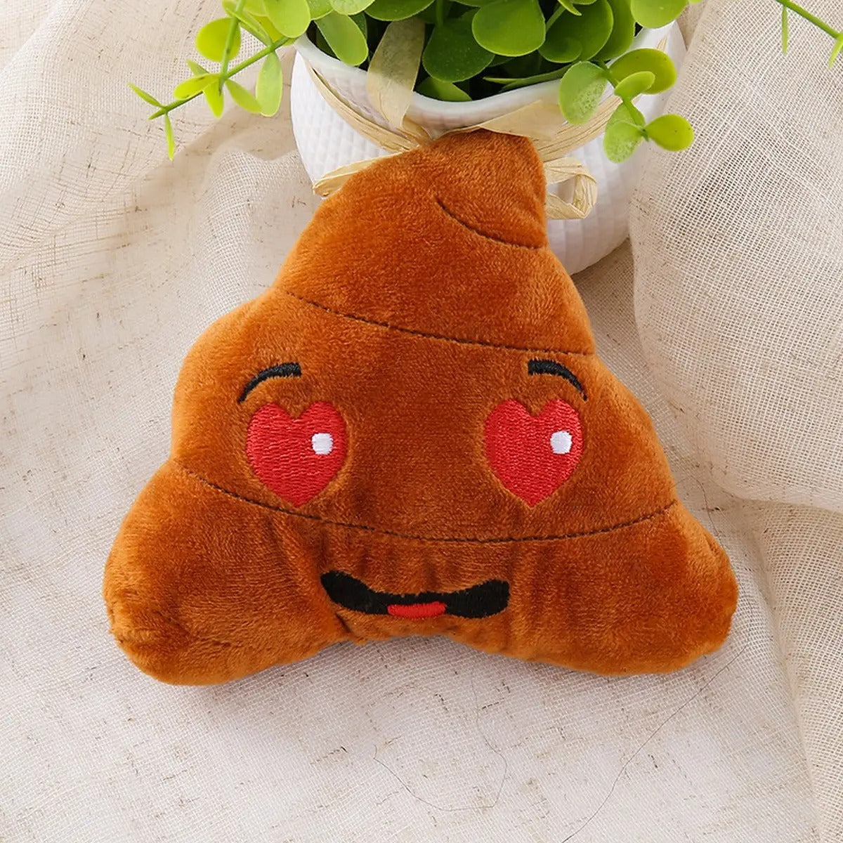 Funny expression plush pet toy, chew-resistant_CWMM5423