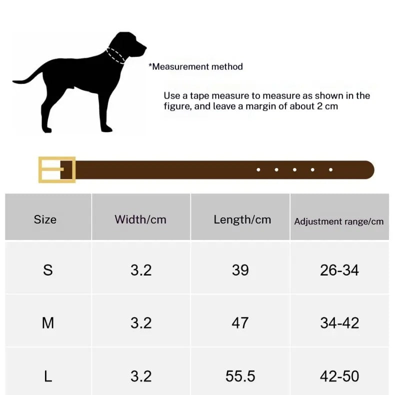 Leather Dog Collar with Woven Strap, Full-Grain_CWMM7690