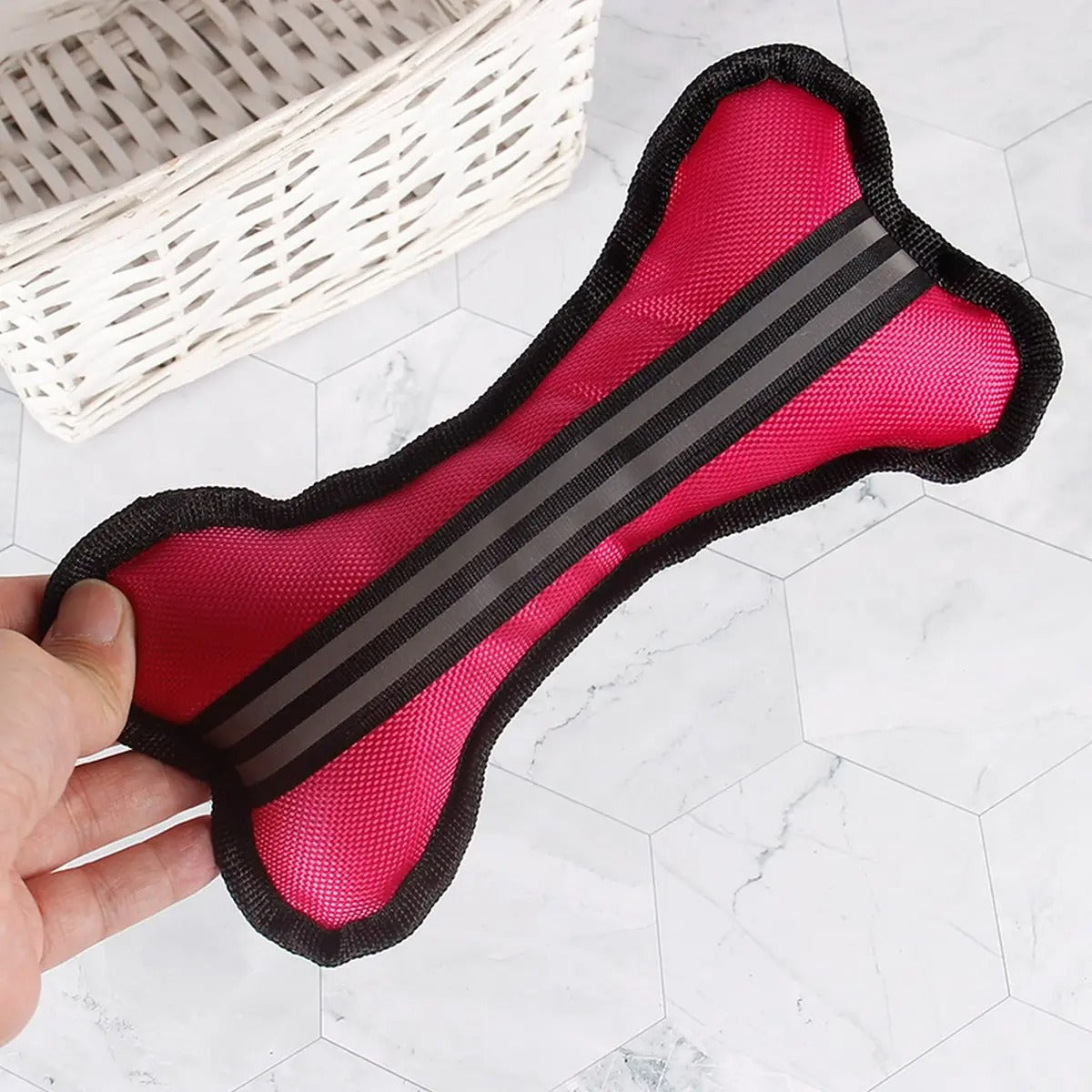 Glow Bone Chew Toy, Squeaky Fun for Cats & Dogs_CWMM5459