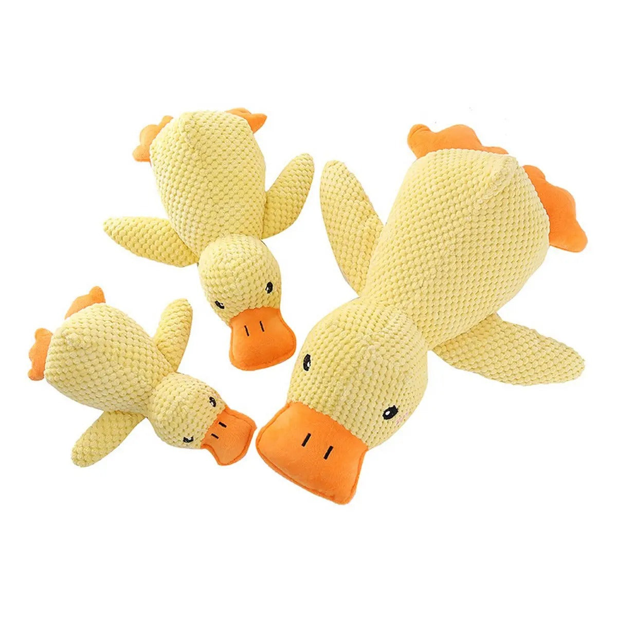 Hot Plush Squeaky Quack Duck Dog Toy_CWMM5393