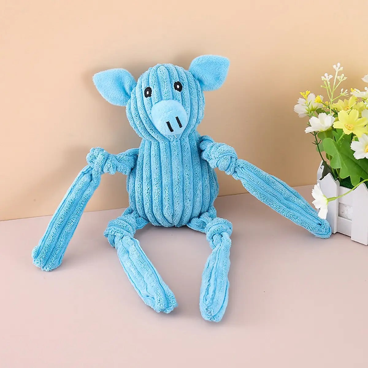 Long-Legged Pig  Plush Dog Toy for Training & Fun_CWMM5428