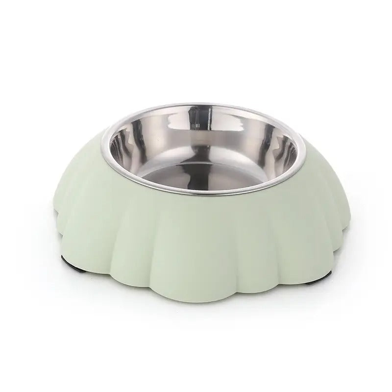 Large Flower-Shaped Pet Dog Cat Bowl_CWMM5235