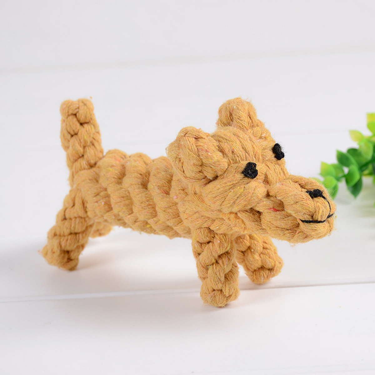 Cute Dog Shape Rope Toy – Cotton Chew Toy_ CWMM8065