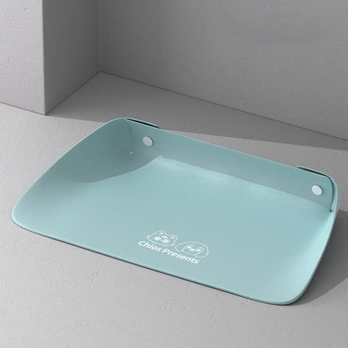 PU Leather Pet Feeding Mat Waterproof & Non-Slip_CWMM6293