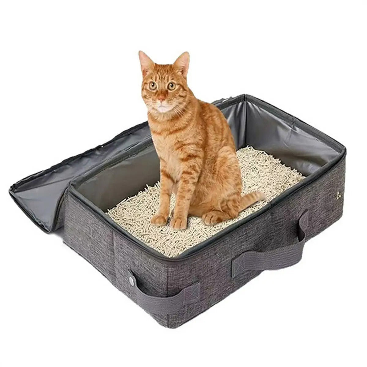 Foldable Waterproof Travel Litter Box for Cats_CWMM5992