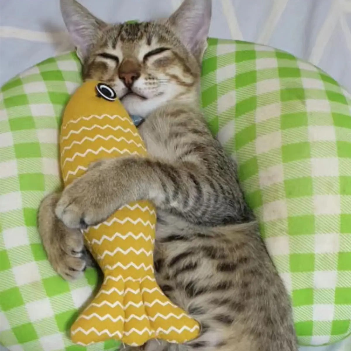 Linen Catnip Fish Toy, Kitten Toy - Safe and Durable_CWMM547