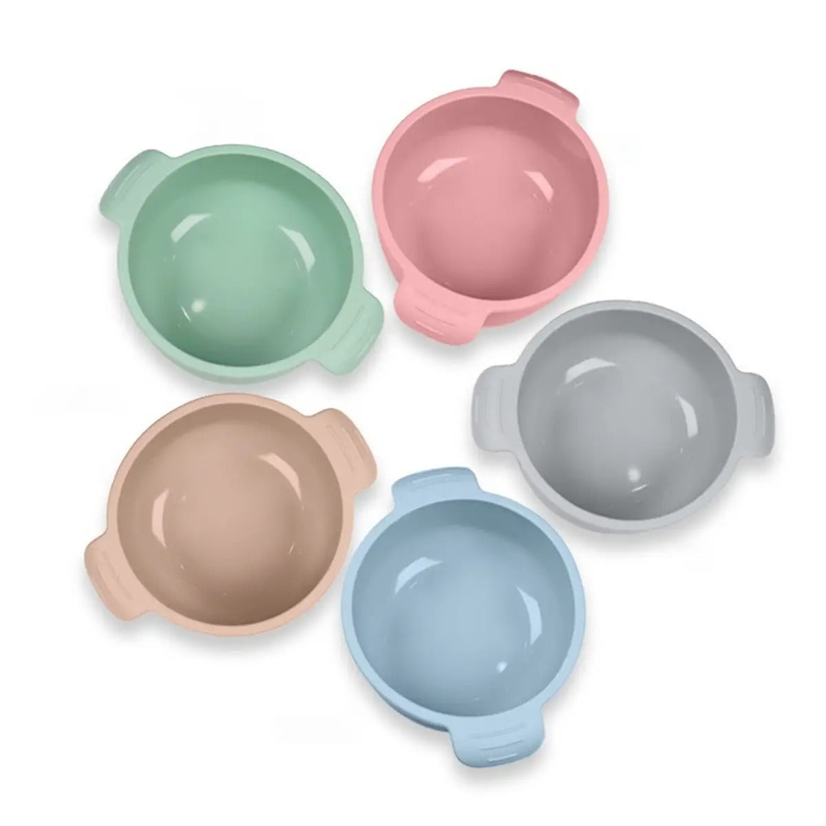 Macaron Silicone Pet Bowl with Suction Base_CWMM6923
