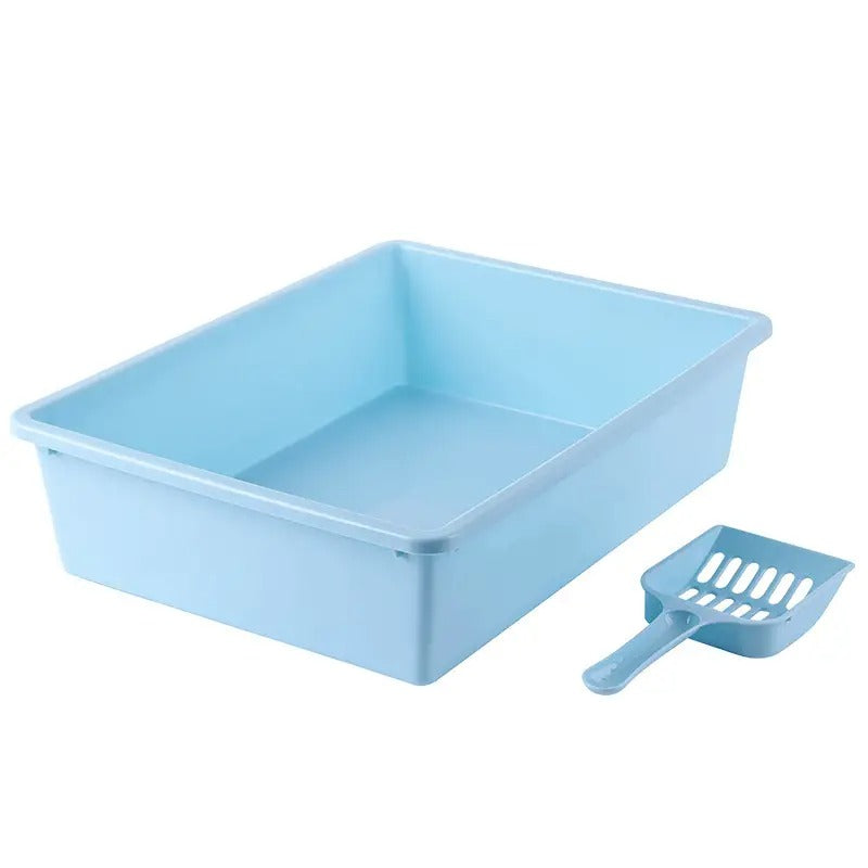 Large Semi-Closed Cat Litter Box,Deodorizer&Scoop_CWMM5245
