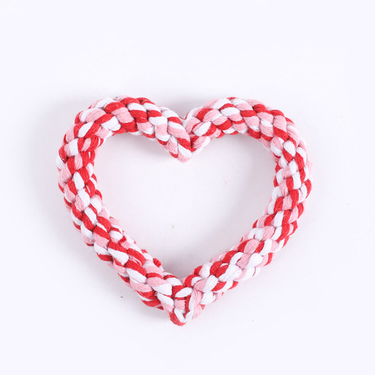 Handmade Cotton Rope Dog Toy – Heart Design_CWMM8026