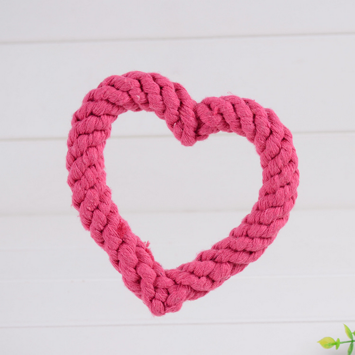 Handmade Cotton Rope Dog Toy – Heart Design_CWMM8026