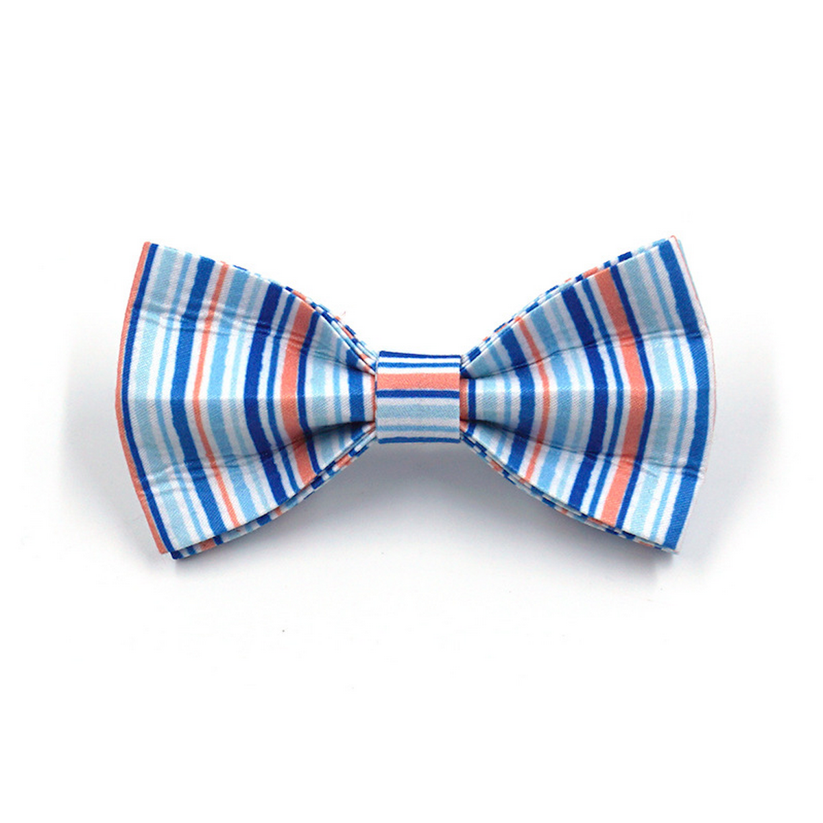 Adjustable Dog Collar Accessory – Striped Bow Tie_CWMM7103