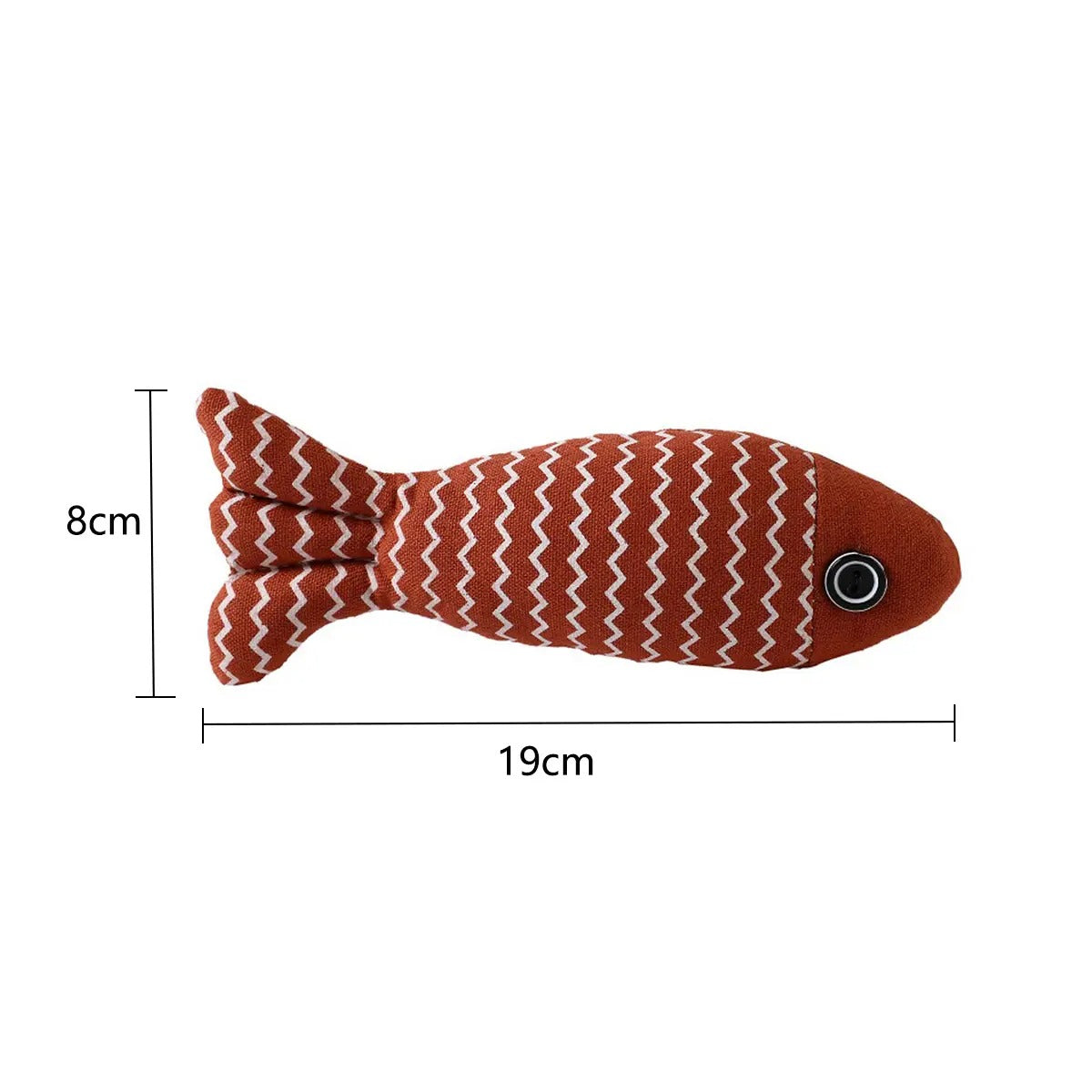 Linen Catnip Fish Toy, Kitten Toy - Safe and Durable_CWMM547
