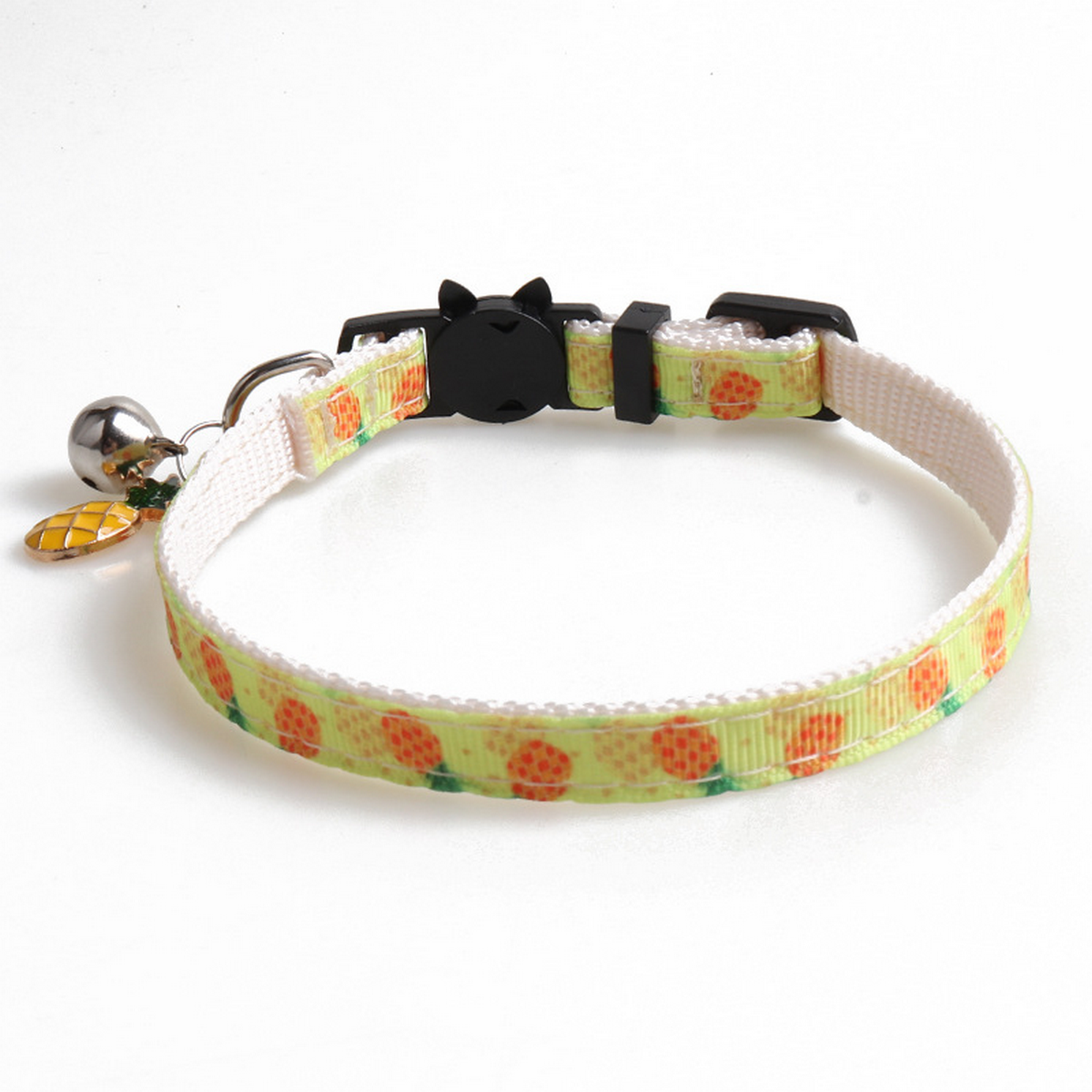 Fruit Charm Cat Collar with Bell – Woven Strap_CWMM7760