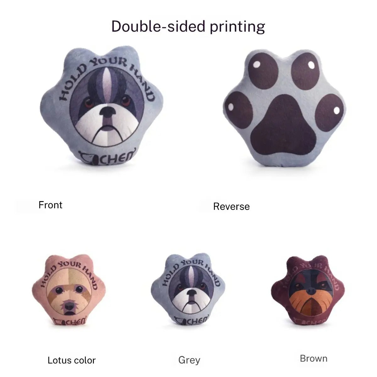 Paw print plush toys, pet toy safe material_CWMM5494