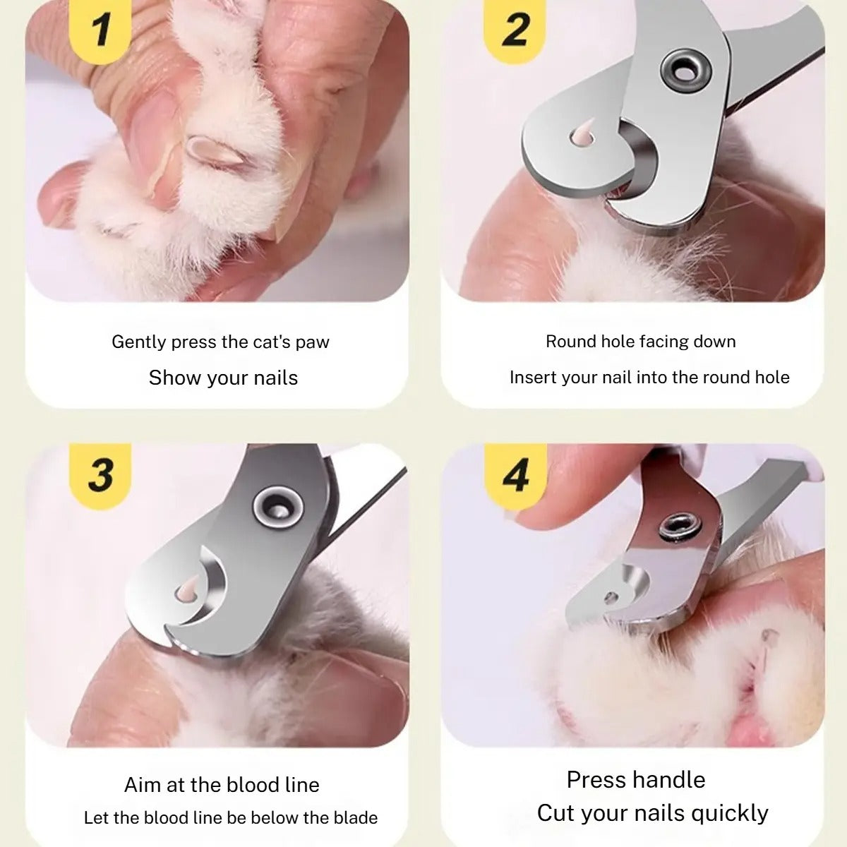 Pet Cat Nail Scissors Clipper Grooming Tool_CWMM6219