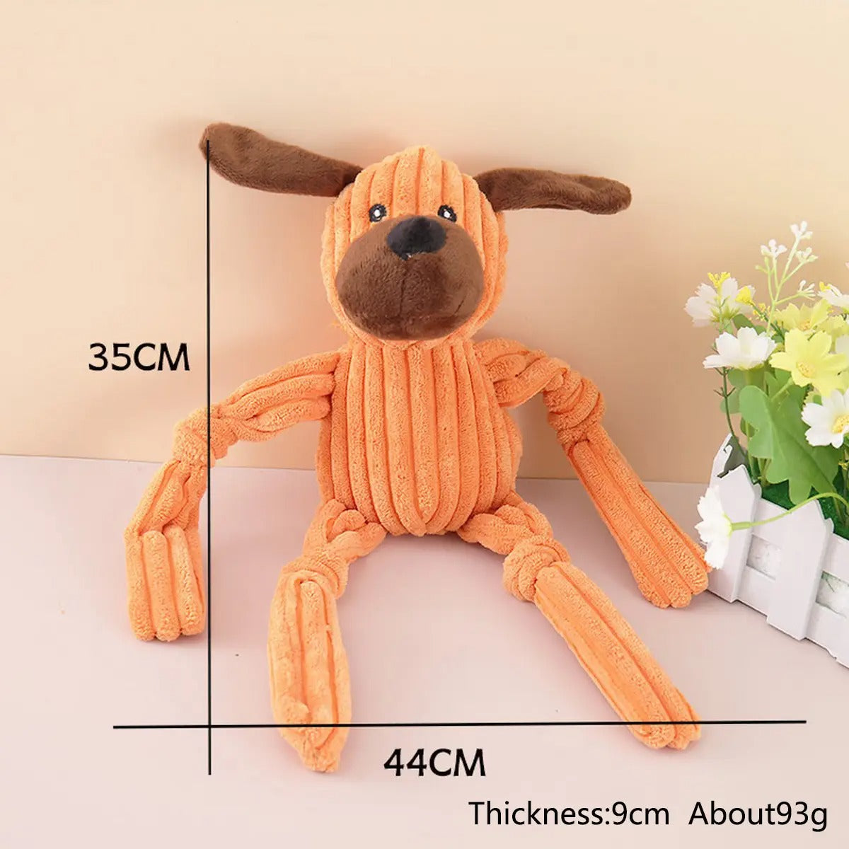 Long-Legged Pig  Plush Dog Toy for Training & Fun_CWMM5428