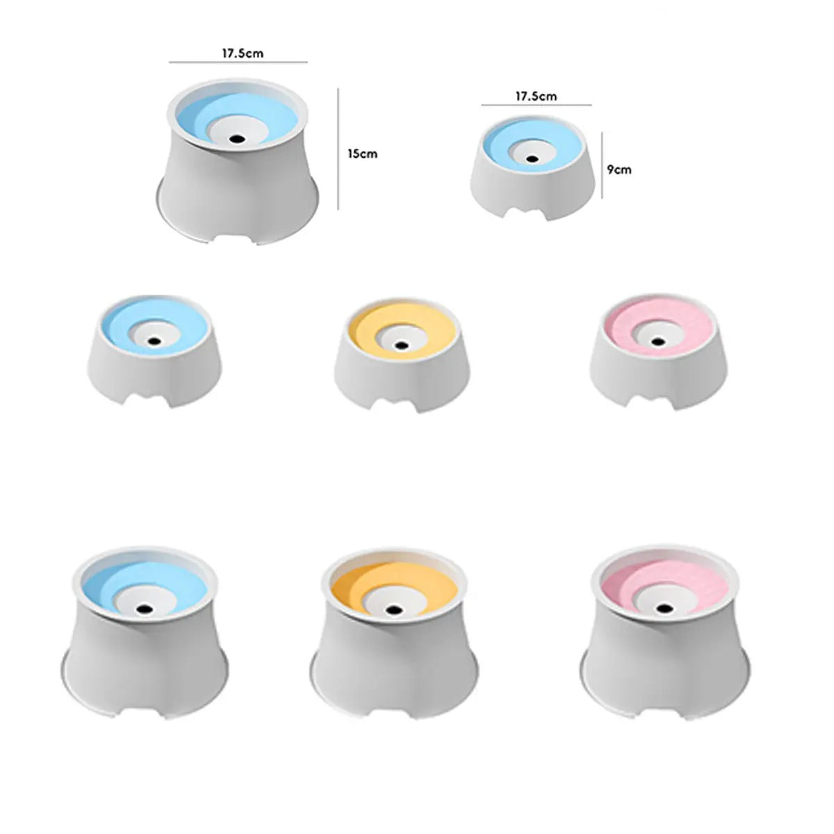 No Spill Dog Water Bowl with Floating Disk_CWMM6244