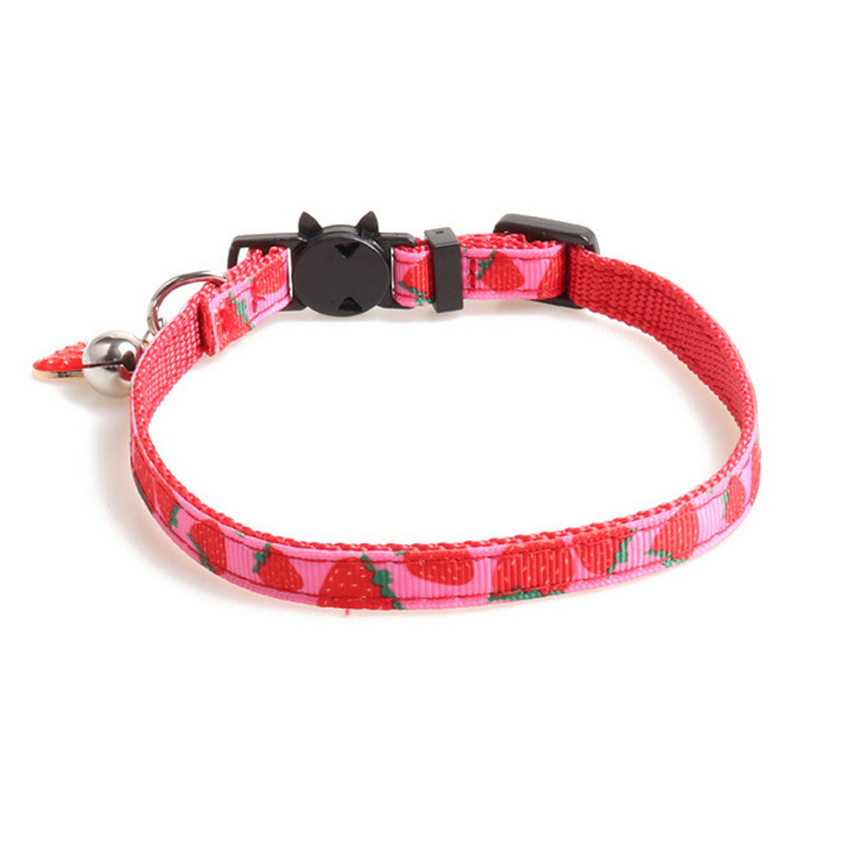 Fruit Charm Cat Collar with Bell – Woven Strap_CWMM7760