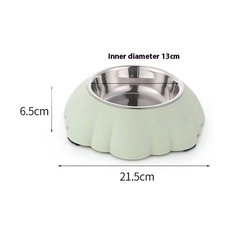 Large Flower-Shaped Pet Dog Cat Bowl_CWMM5235