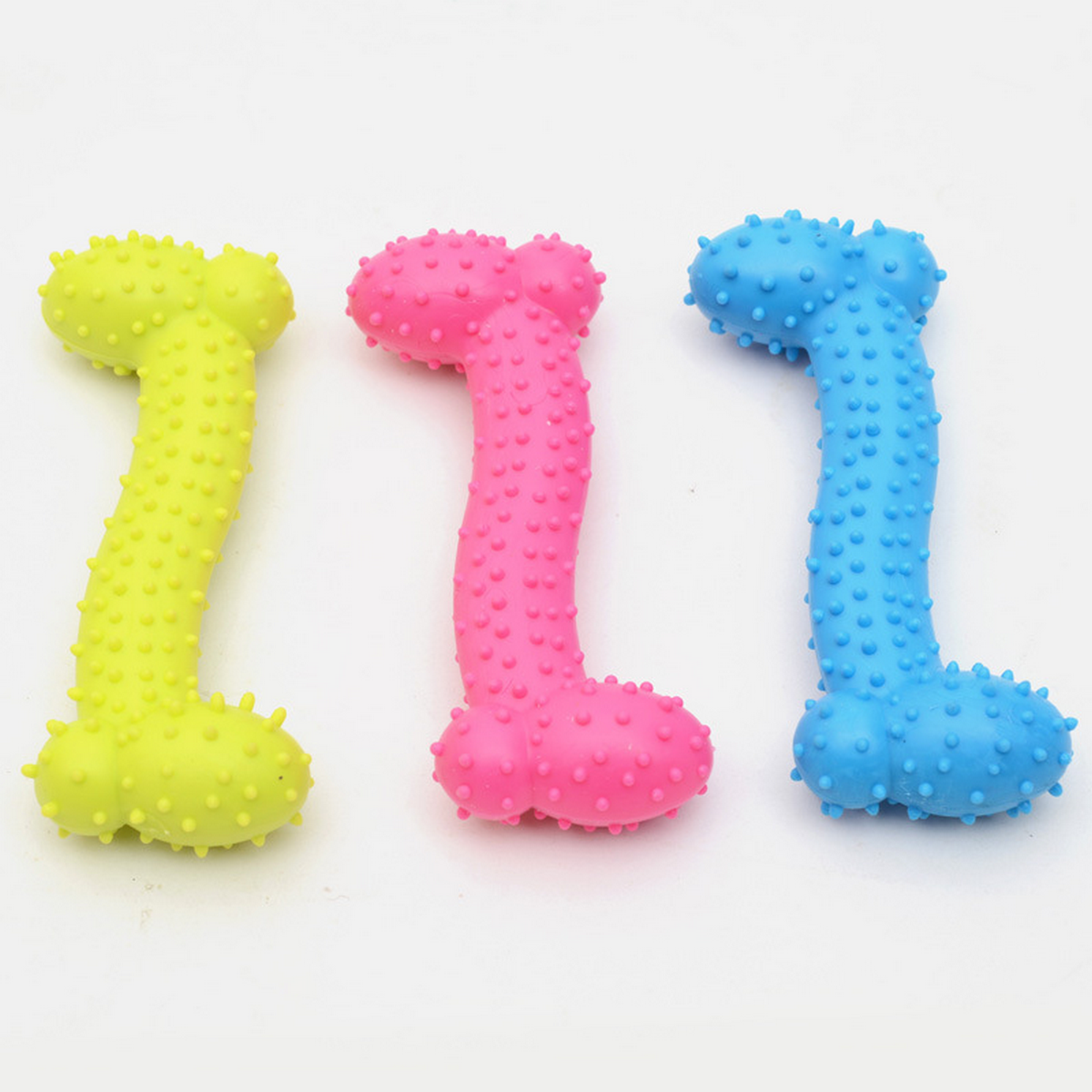 Durable TPR Dog Ball & Bone Chew Toys Set_CWMM7176