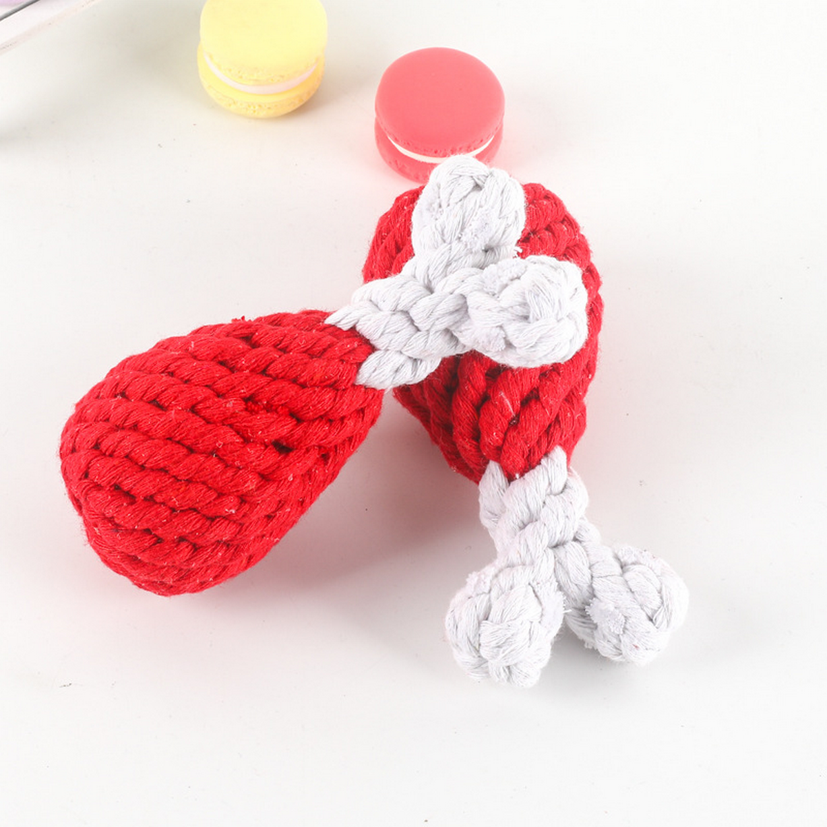 Chicken Leg Rope Toy – Cotton Chew for Dogs_CWMM8066