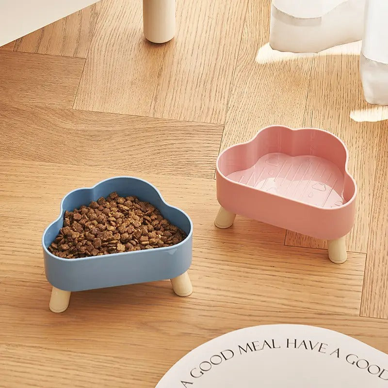 Cloud-Shaped Dog/Cat Pet Elevated Bowl_CWMM5193