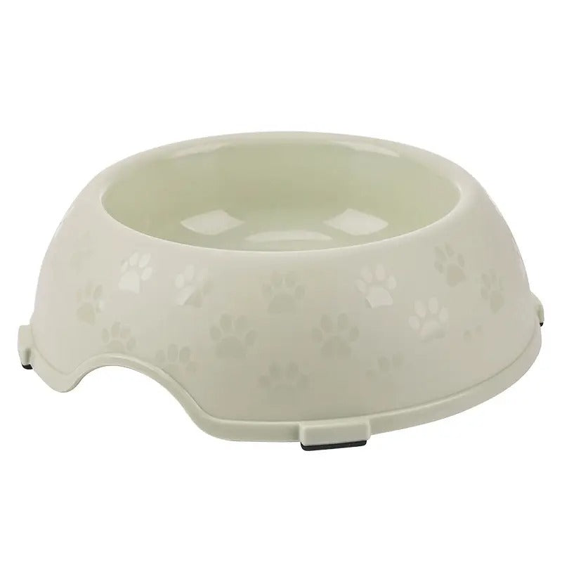 Large Paw Print Pet Bowl, Non-Slip, Easy to Clean_CWMM5146