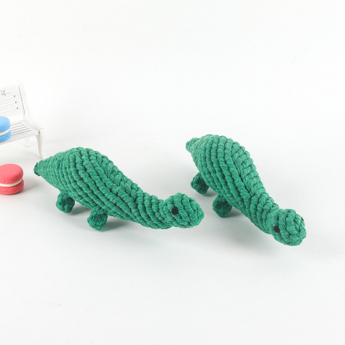 Dinosaur Rope Dog Toy – Cotton Chew for Pets_CWMM8063