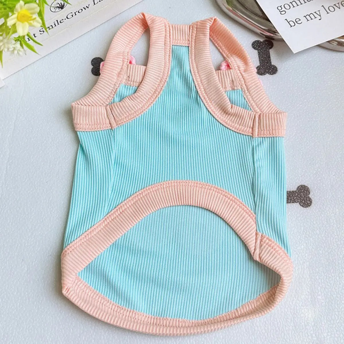 New Ins-Style Pet Vest – Breathable Ice Silk Cotton_CWMM5852