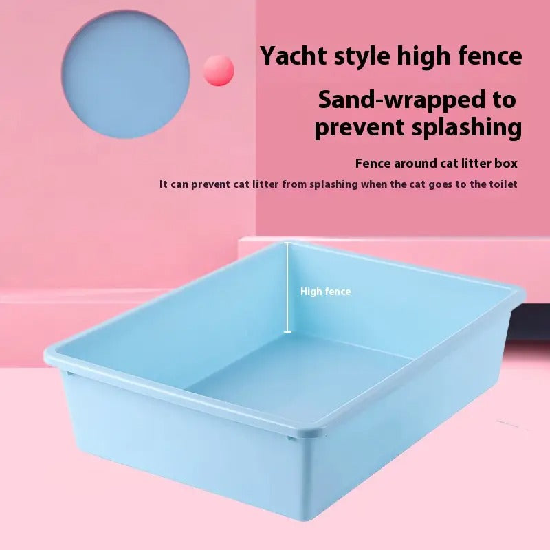 Large Semi-Closed Cat Litter Box,Deodorizer&Scoop_CWMM5245