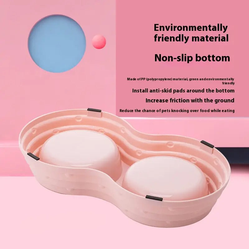 Pet Bowl with Stainless Steel, Double Bowl_CWMM5217