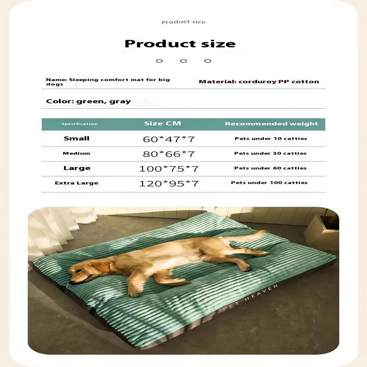 All-Season Large Dog Bed – Removable & Washable_CWMM7938