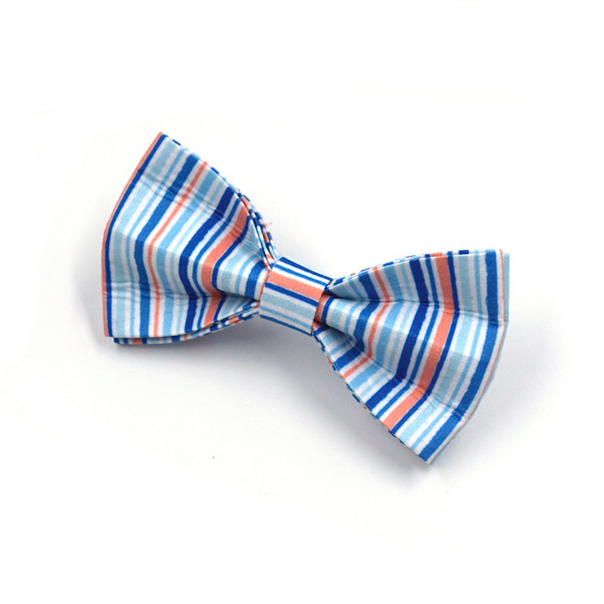 Adjustable Dog Collar Accessory – Striped Bow Tie_CWMM7103