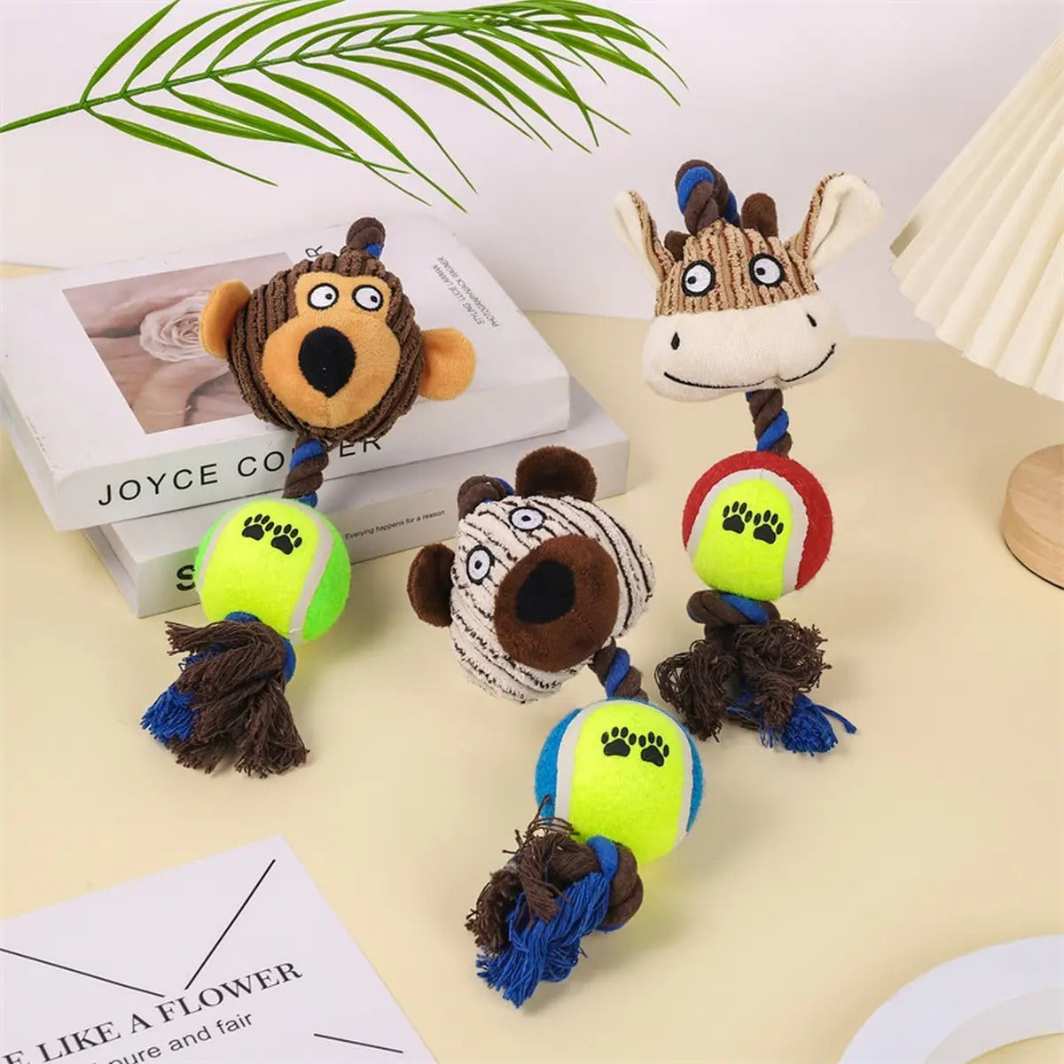 Corduroy Chew Ball, Fun Rope Toy for Dogs_CWMM5470