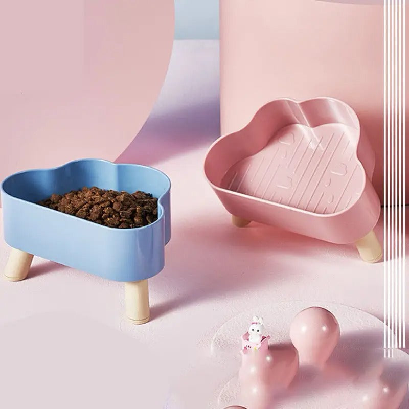 Cloud-Shaped Dog/Cat Pet Elevated Bowl_CWMM5193