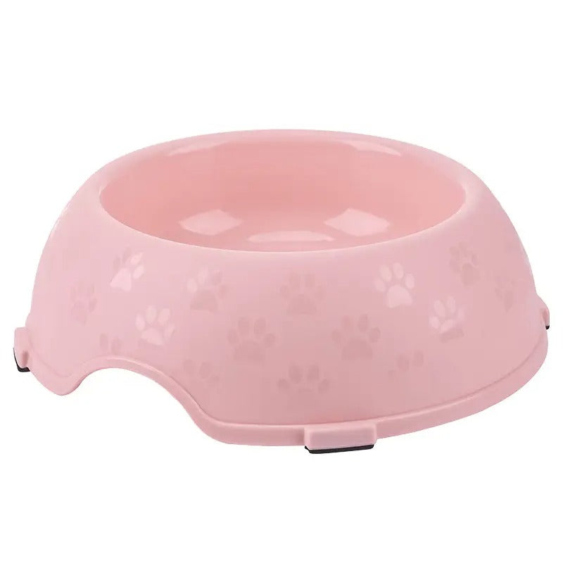 Large Paw Print Pet Bowl, Non-Slip, Easy to Clean_CWMM5146