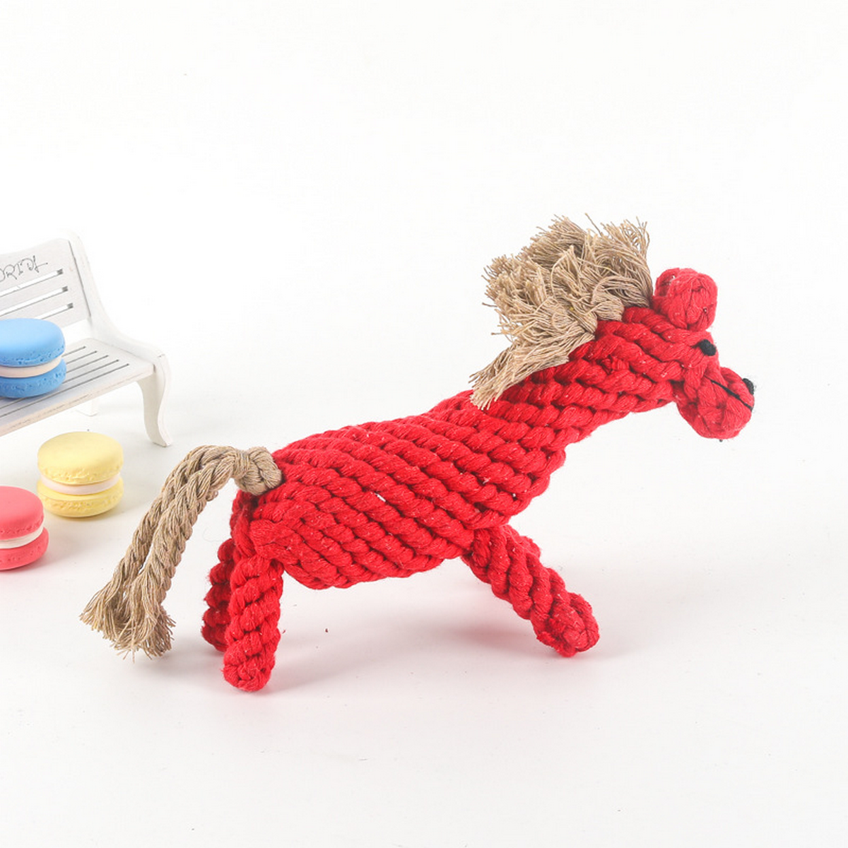 Cute Pony Rope Toy – Dog Dental Chew Toy_CWMM8069