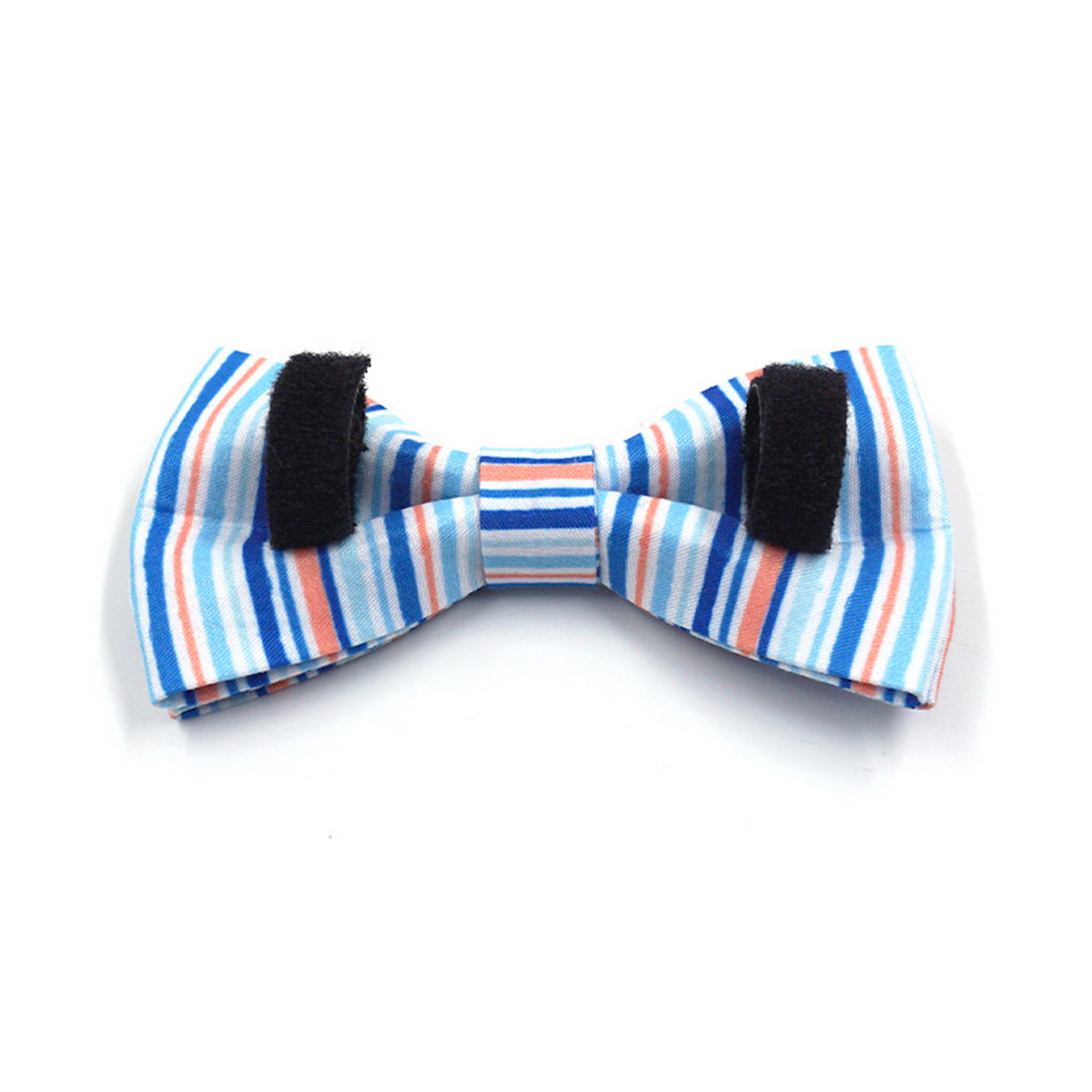 Adjustable Dog Collar Accessory – Striped Bow Tie_CWMM7103
