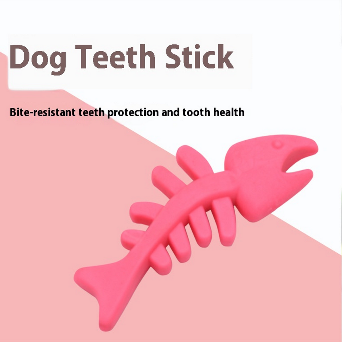 Durable Fish Bone Toy - TPR Chew for Dogs & Cats_CWMM7224