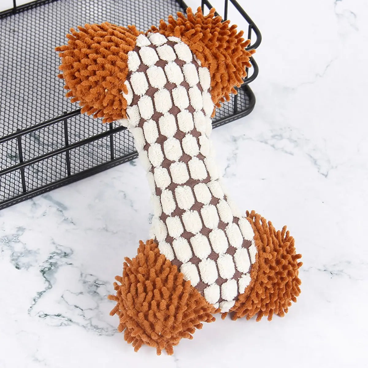 Corn Velvet Bone Plush Pet Toy - Safe and Non-Toxic_CWMM5416