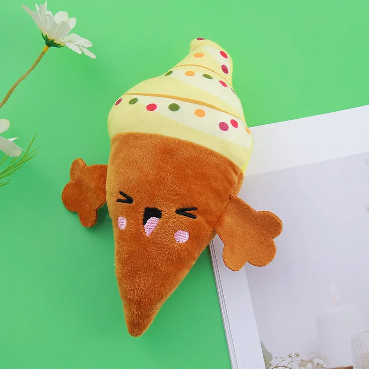 Cute Printed Plush Dog Chew Toy for Stress Relief_CWMM5454