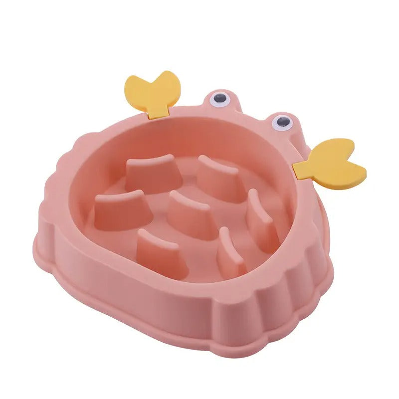 Crab Slow Feeder Pet Bowl, Non-Slip Dog Cat Bowl_CWMM5150