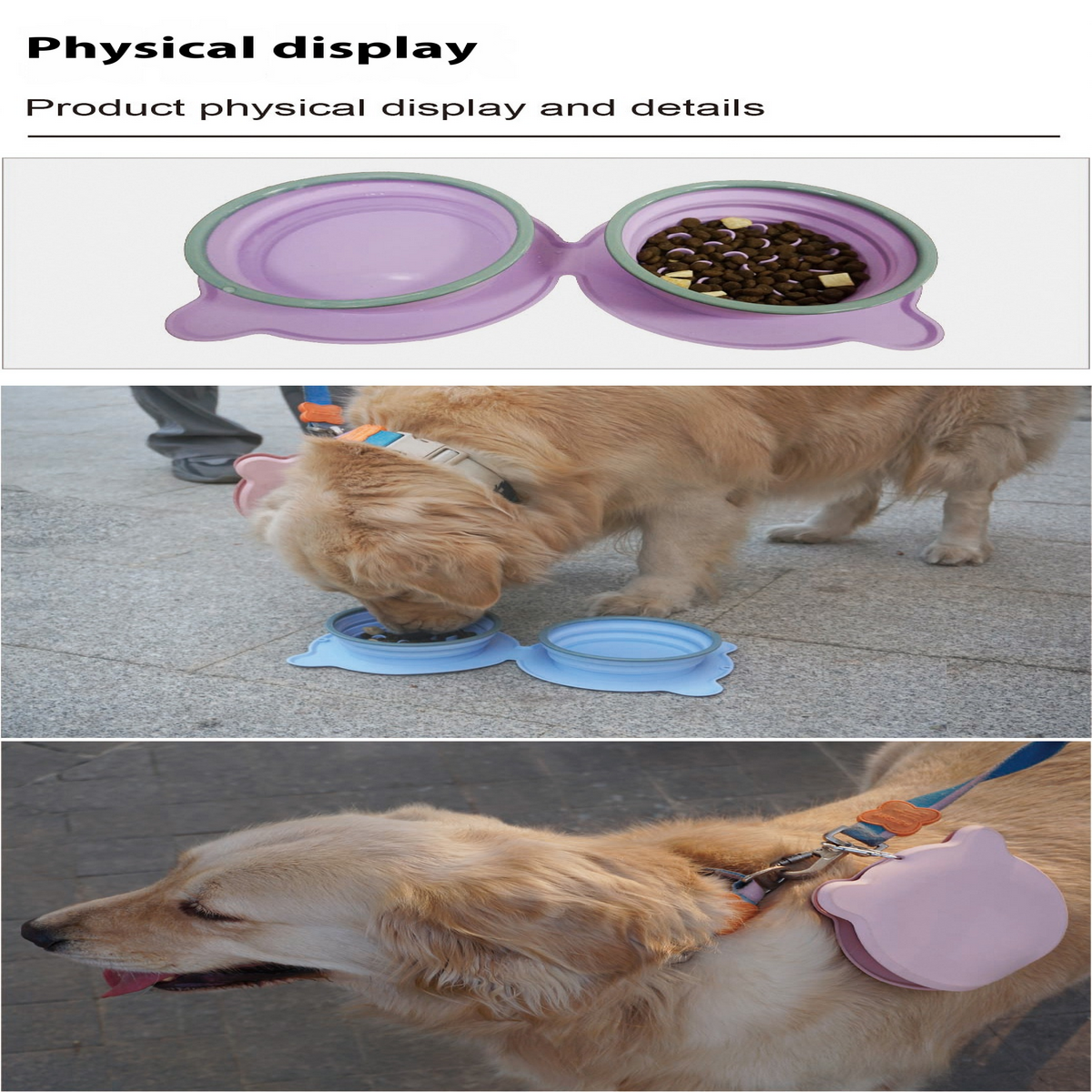 Outdoor Dog Travel Bowl – Dual & Foldable_CWMM7160