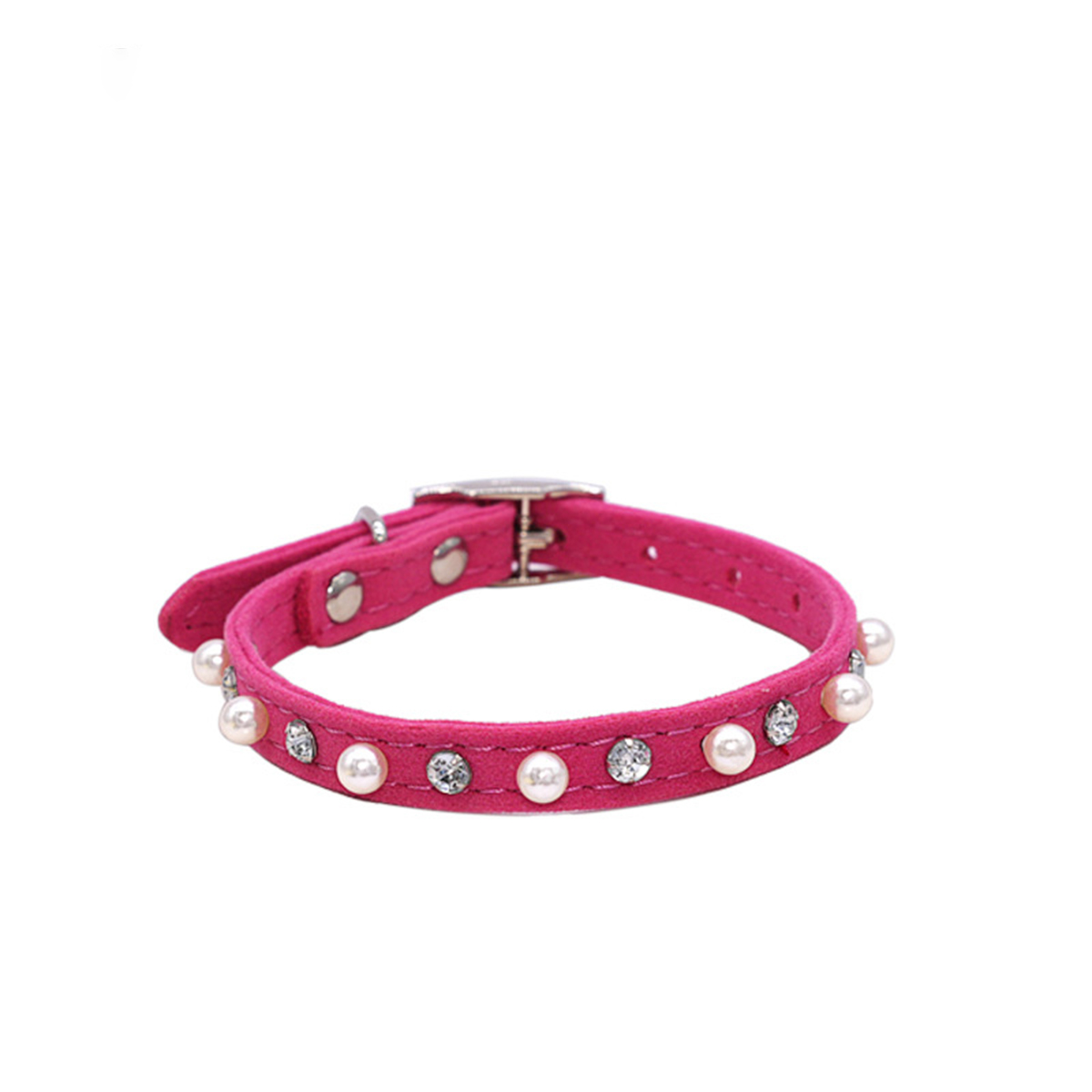 Cute Bell & Rhinestone Pet Collar for Dogs & Cats_CWMM7428