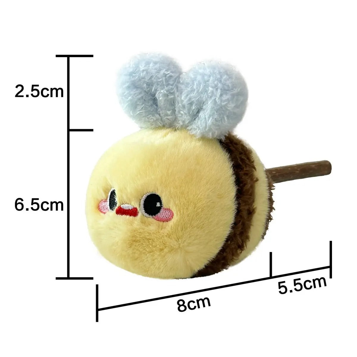 Bee Cat Toy with Silvervine – Chew & Replaceable_CWMM6697
