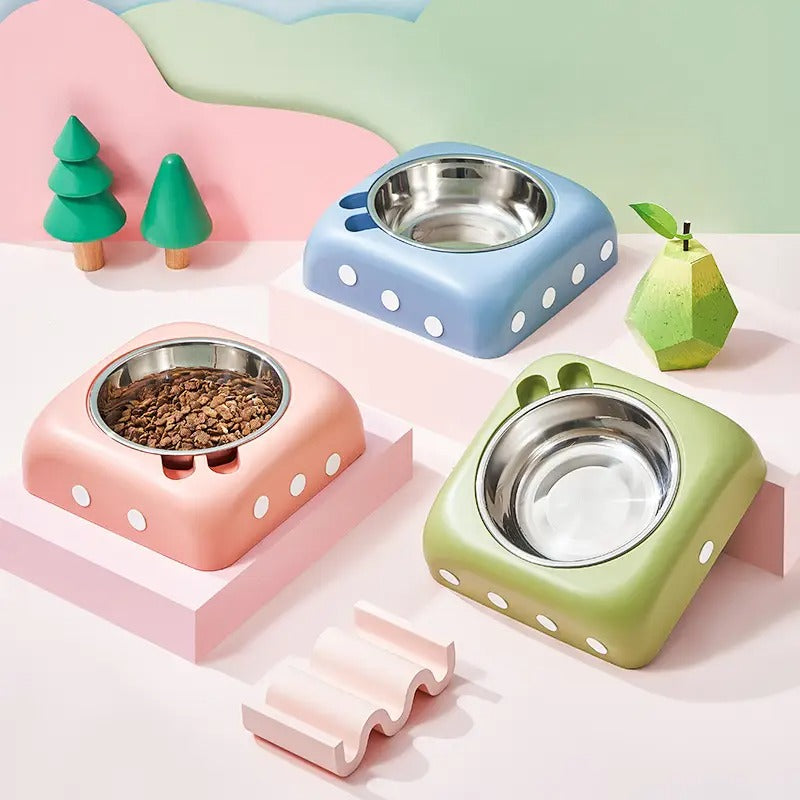 Big Dot Print Pet Bowl for Dog Cat Bowl Removable_CWMM5194