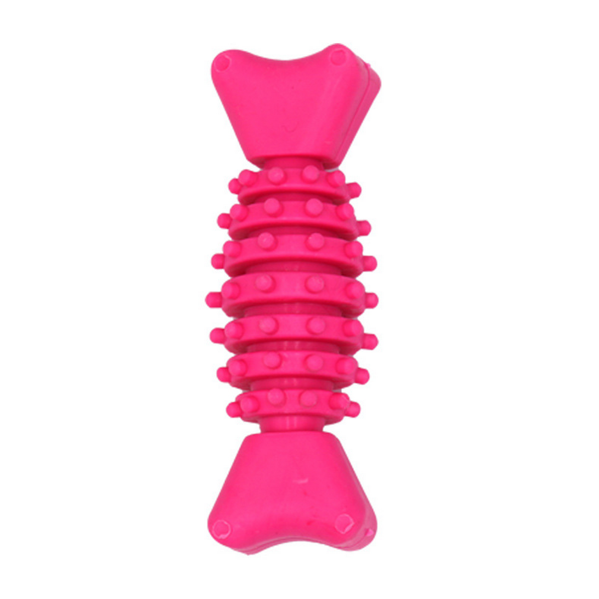 New TPR Macaron Fish Bone Chew Toy for Puppies_CWMM7234