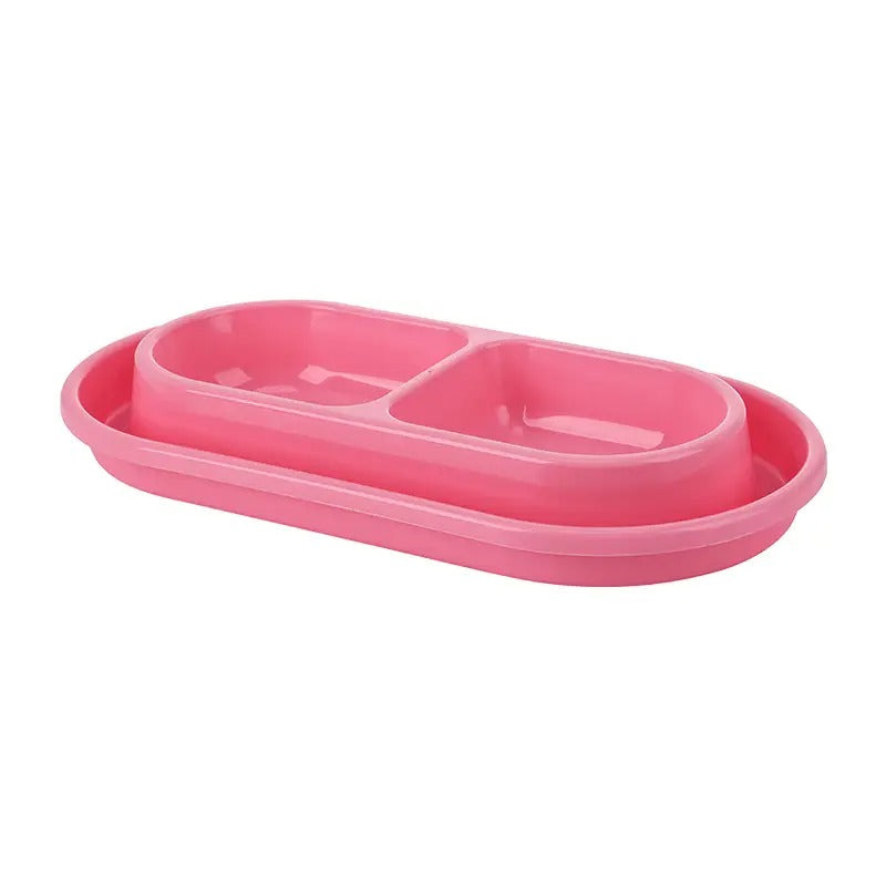 Double Pet Bowl, Large Dog Cat Water Food Bowl_CWMM5127